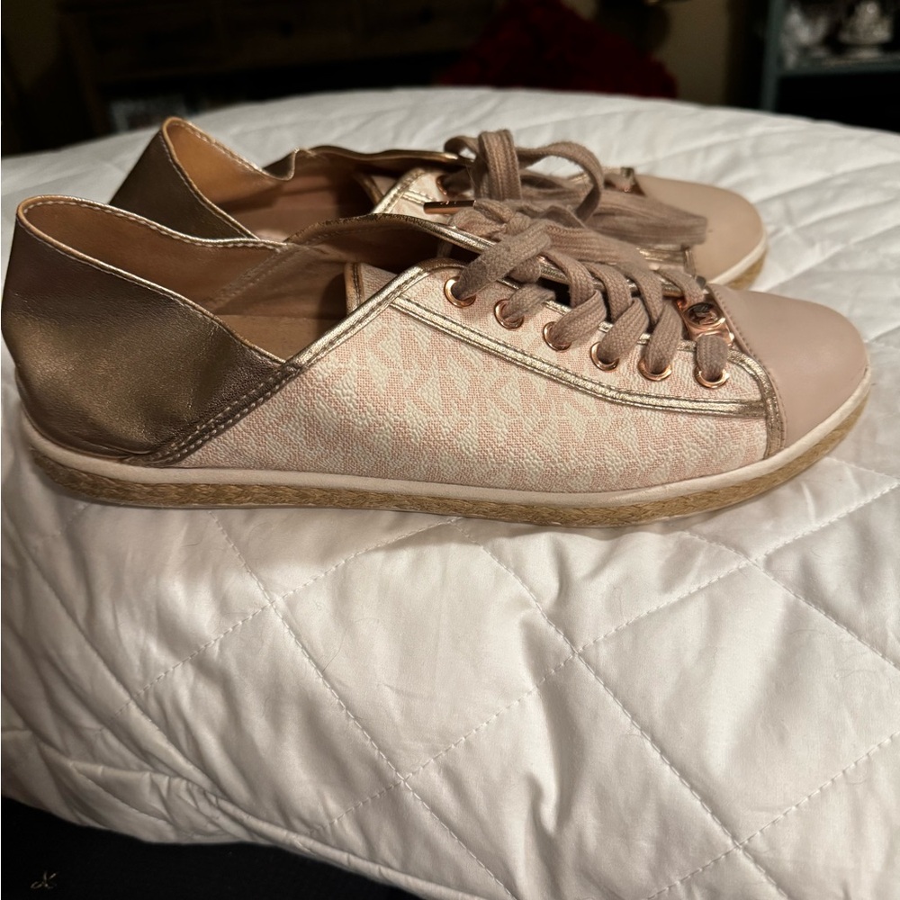 Michael Kors Women's Pink and Rose Gold Casual Sneakers
